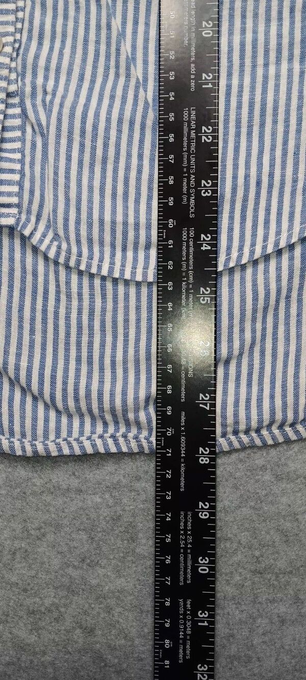 J Jill Love Linen sleeveless Button Up Tunic Womens Size S Blue White Stripes - Picture 7 of 10